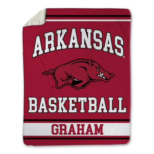 Arkansas - NCAA Men's Basketball : Jalen Graham - Blanket-0