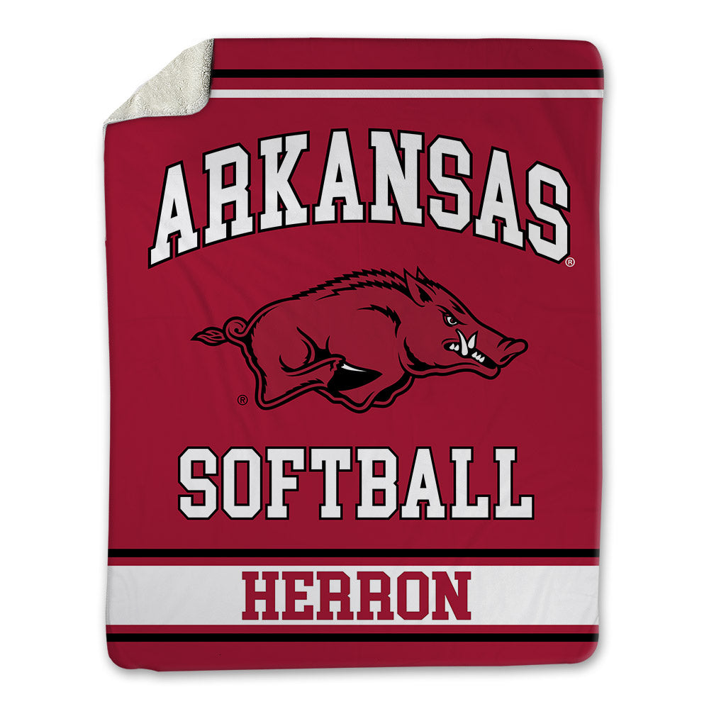 Arkansas - NCAA Softball : Robyn Herron - Blanket-0