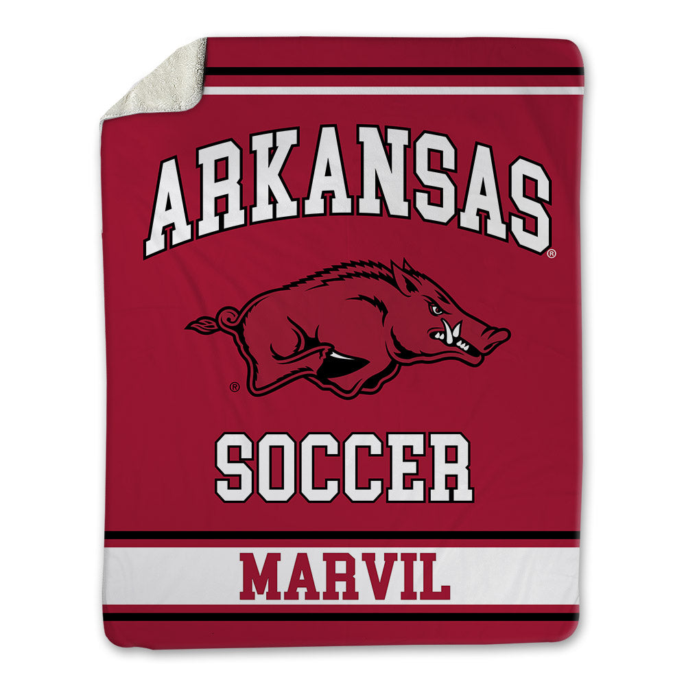Arkansas - NCAA Women's Soccer : Presley Marvil - Blanket-0