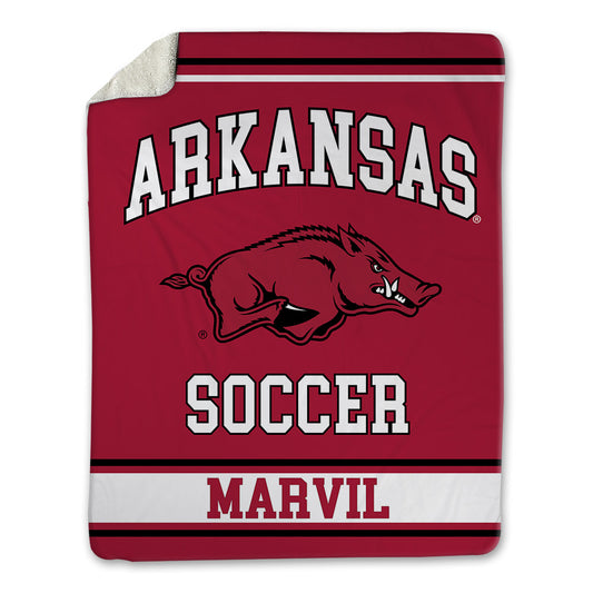 Arkansas - NCAA Women's Soccer : Presley Marvil - Blanket-0