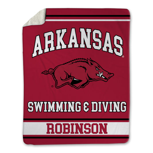 Arkansas - NCAA Women's Swimming & Diving : Holly Robinson - Blanket-0