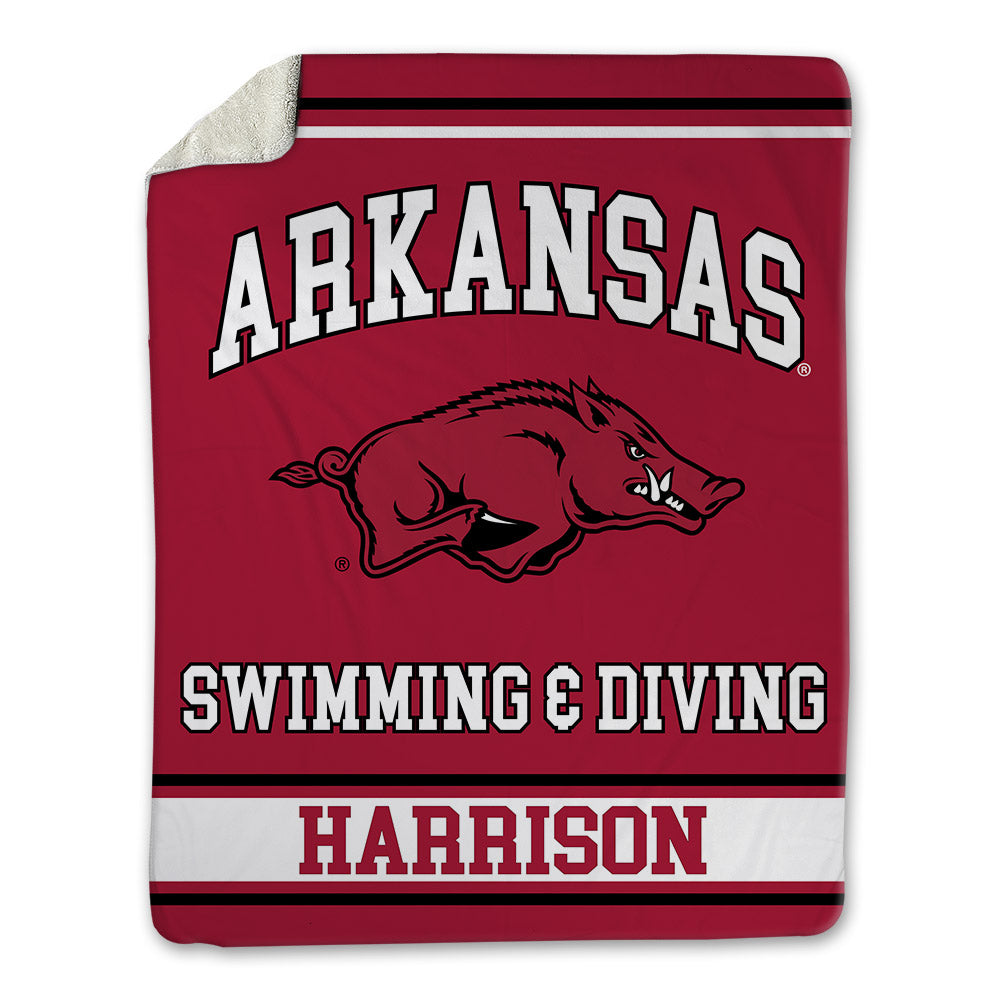 Arkansas - NCAA Women's Swimming & Diving : Delaney Harrison - Blanket-0