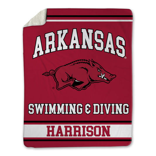 Arkansas - NCAA Women's Swimming & Diving : Delaney Harrison - Blanket-0