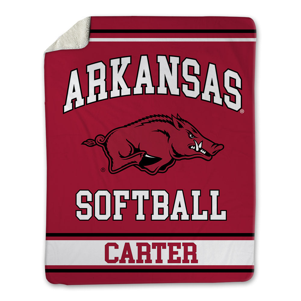 Arkansas - NCAA Softball : Nia Carter - Blanket-0