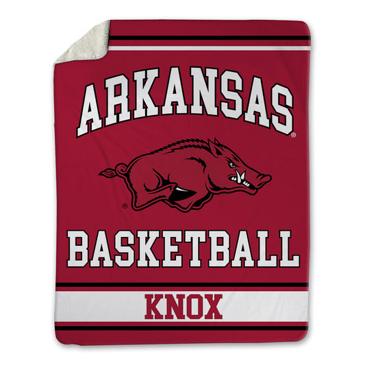 Arkansas - NCAA Men's Basketball : Karter Knox - Blanket-0