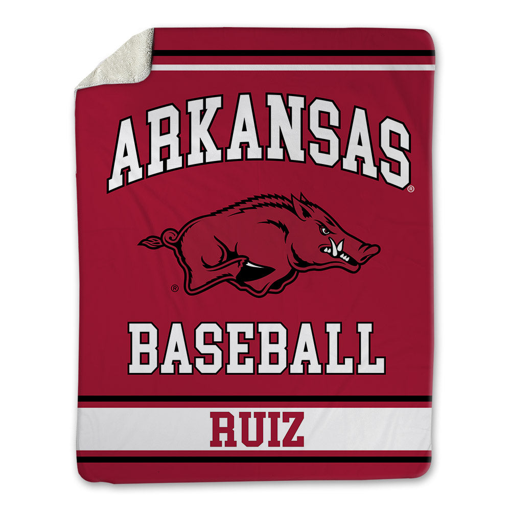 Arkansas - NCAA Baseball : Damian Ruiz - Blanket-0