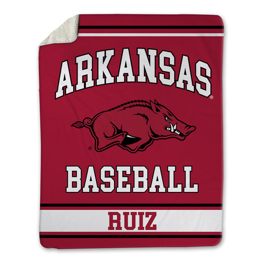 Arkansas - NCAA Baseball : Damian Ruiz - Blanket-0