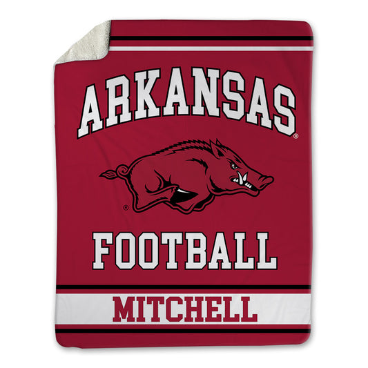Arkansas - NCAA Football : Miguel Mitchell - Blanket-0