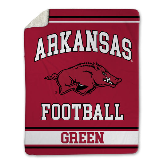 Arkansas - NCAA Football : Taylen Green - Blanket-0