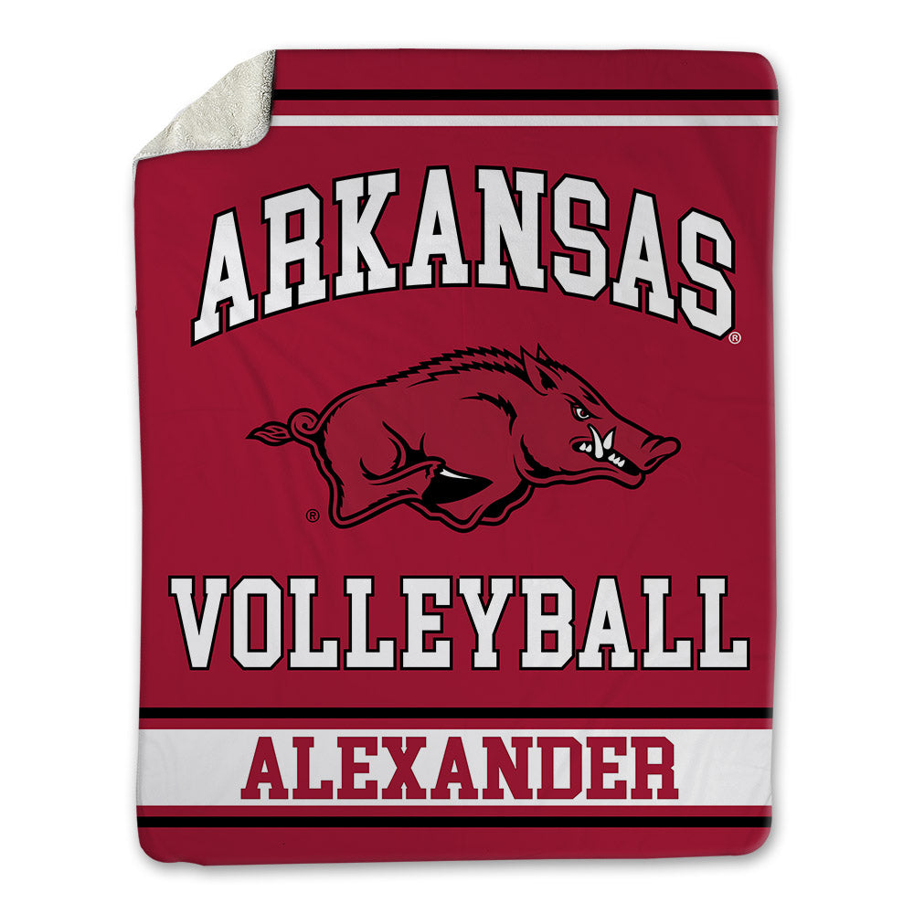 Arkansas - NCAA Women's Volleyball : Aleki Alexander - Blanket-0
