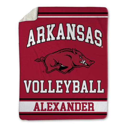 Arkansas - NCAA Women's Volleyball : Aleki Alexander - Blanket-0