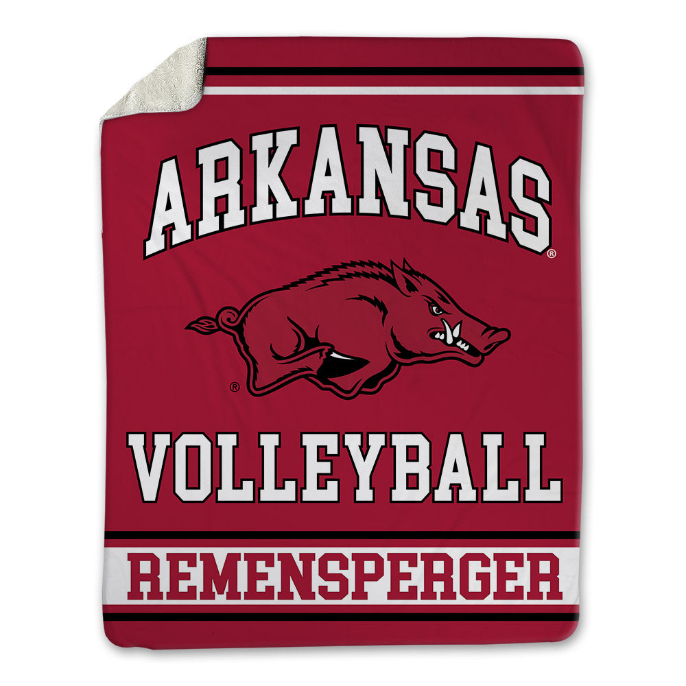 Arkansas - NCAA Women's Volleyball : Kiki Remensperger - Blanket-0