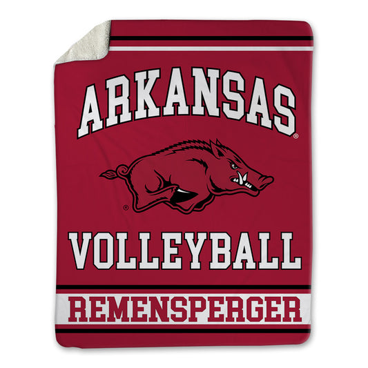 Arkansas - NCAA Women's Volleyball : Kiki Remensperger - Blanket-0