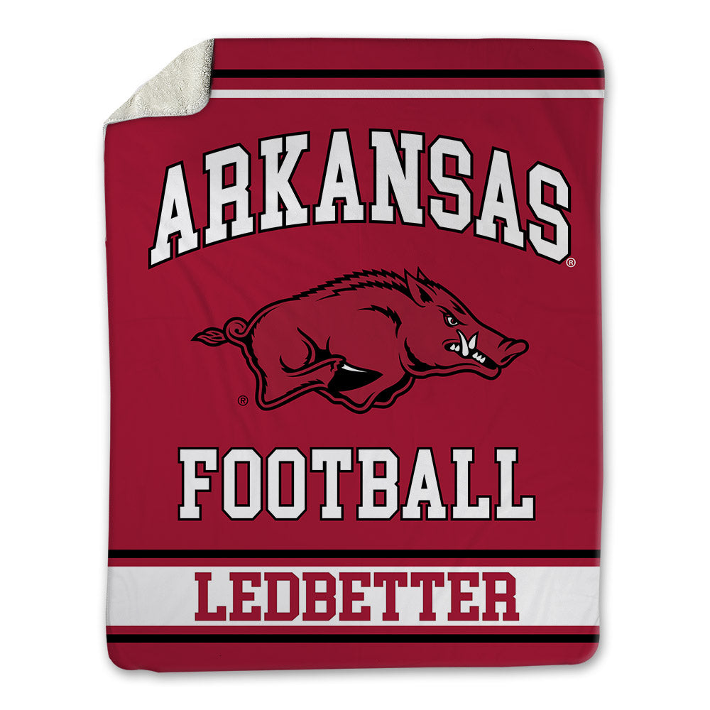 Arkansas - NCAA Football : Austin Ledbetter - Blanket-0