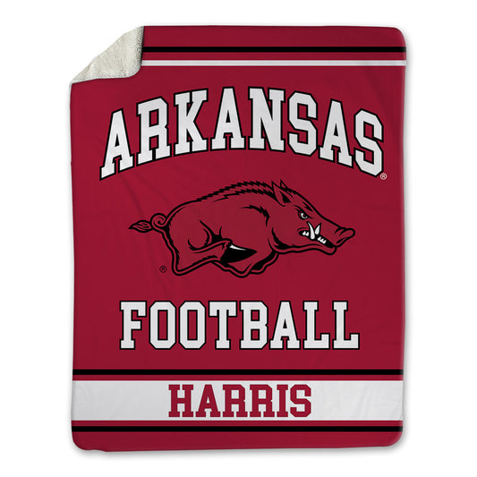 Arkansas - NCAA Football : E'Marion Harris - Blanket-0