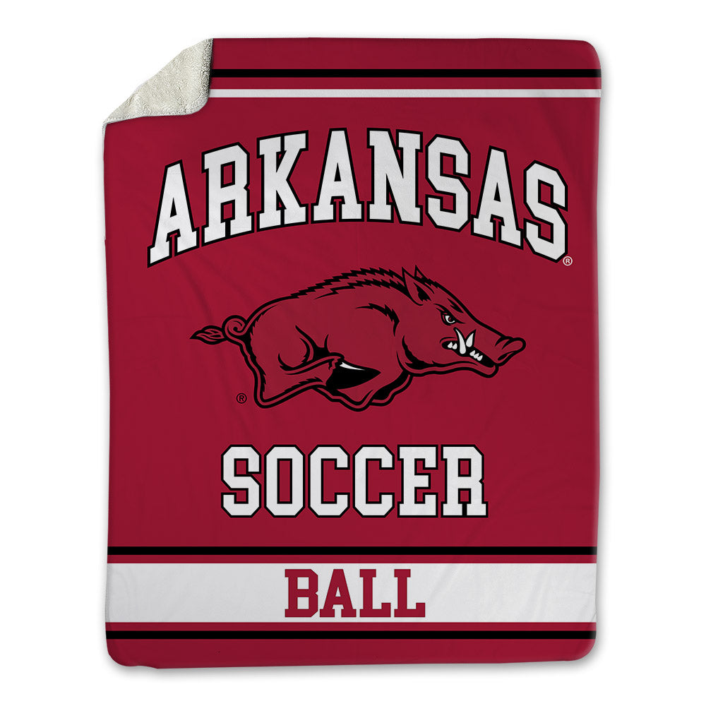 Arkansas - NCAA Women's Soccer : Kennedy Ball - Blanket-0