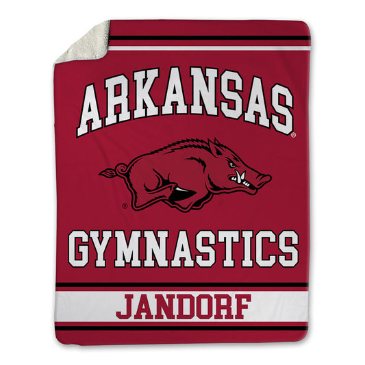 Arkansas - NCAA Women's Gymnastics : Riley Jandorf - Blanket-0