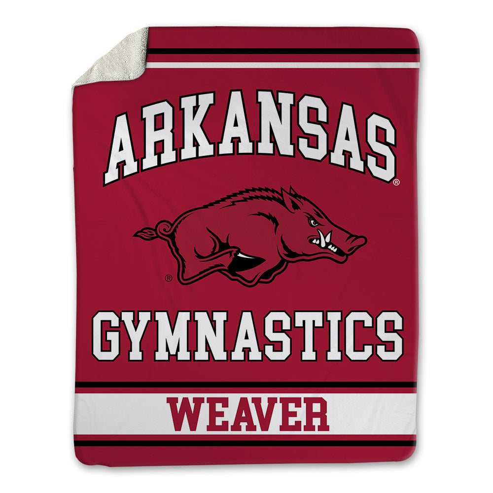 Arkansas - NCAA Women's Gymnastics : Cami Weaver - Blanket-0