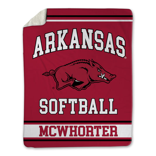 Arkansas - NCAA Softball : Lillie-Faye McWhorter - Blanket-0
