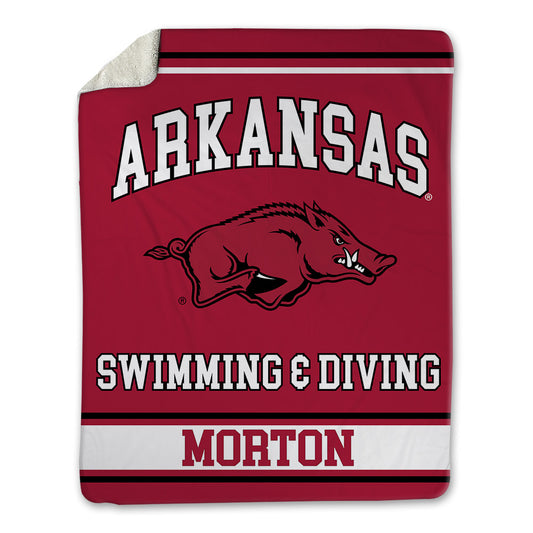 Arkansas - NCAA Women's Swimming & Diving : Ashley Morton - Blanket-0