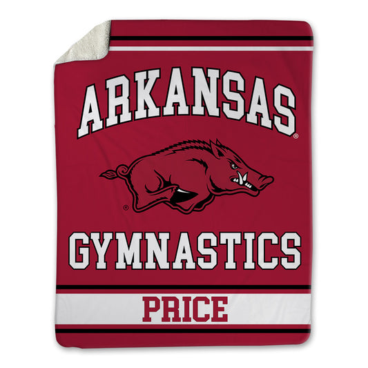 Arkansas - NCAA Women's Gymnastics : Frankie Price - Blanket-0