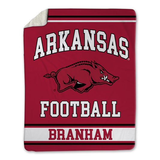 Arkansas - NCAA Football : Kobe Branham - Blanket-0