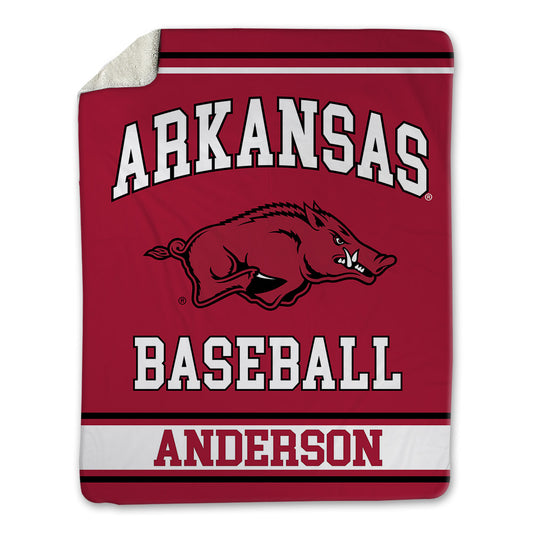 Arkansas - NCAA Baseball : Michael Anderson - Blanket-0
