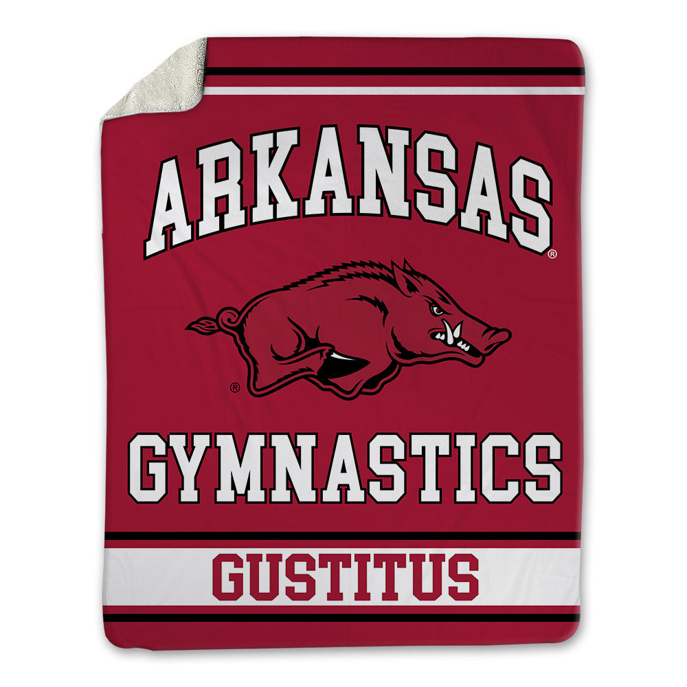 Arkansas - NCAA Women's Gymnastics : Madison Gustitus - Blanket-0
