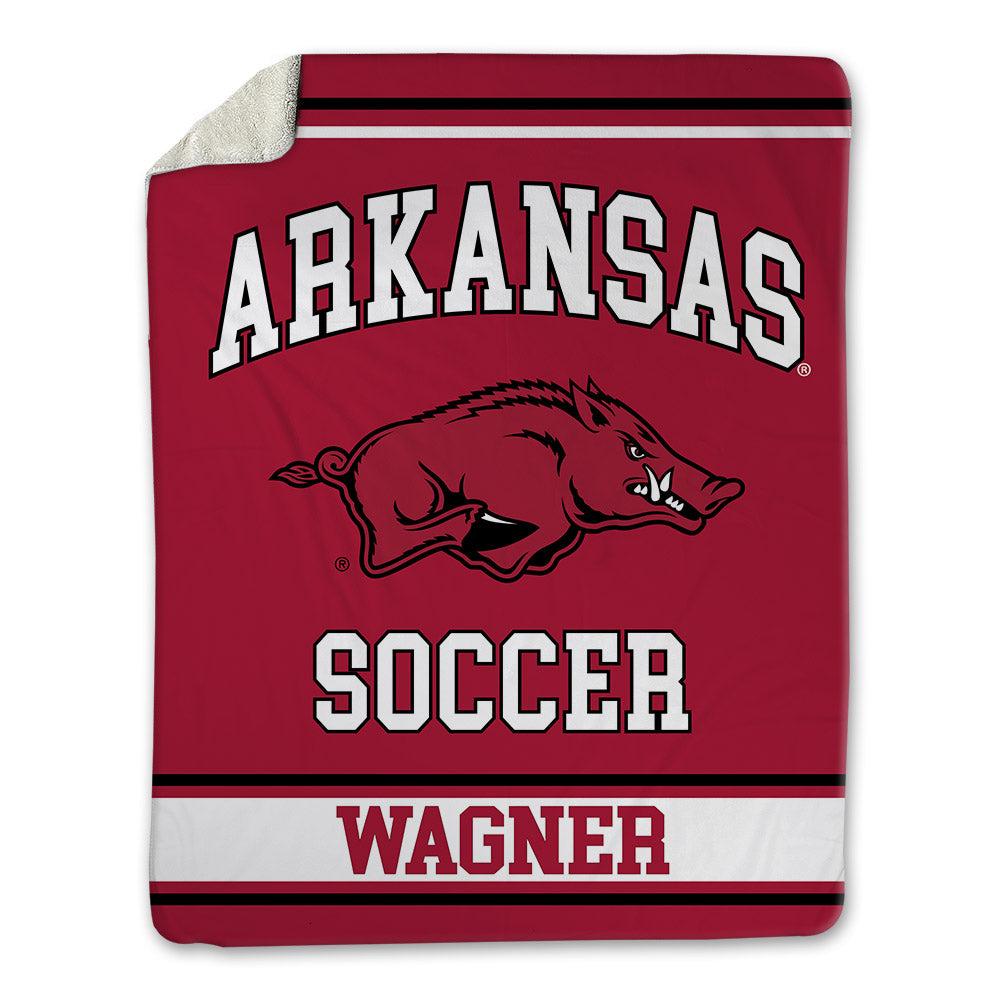 Arkansas - NCAA Women's Soccer : Natalie Wagner - Blanket-0