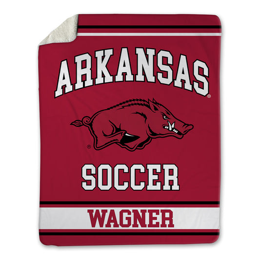 Arkansas - NCAA Women's Soccer : Natalie Wagner - Blanket-0