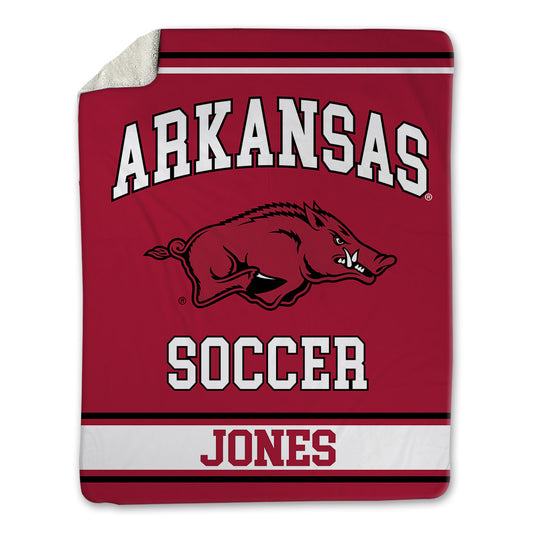 Arkansas - NCAA Women's Soccer : Sabrina Jones - Blanket-0