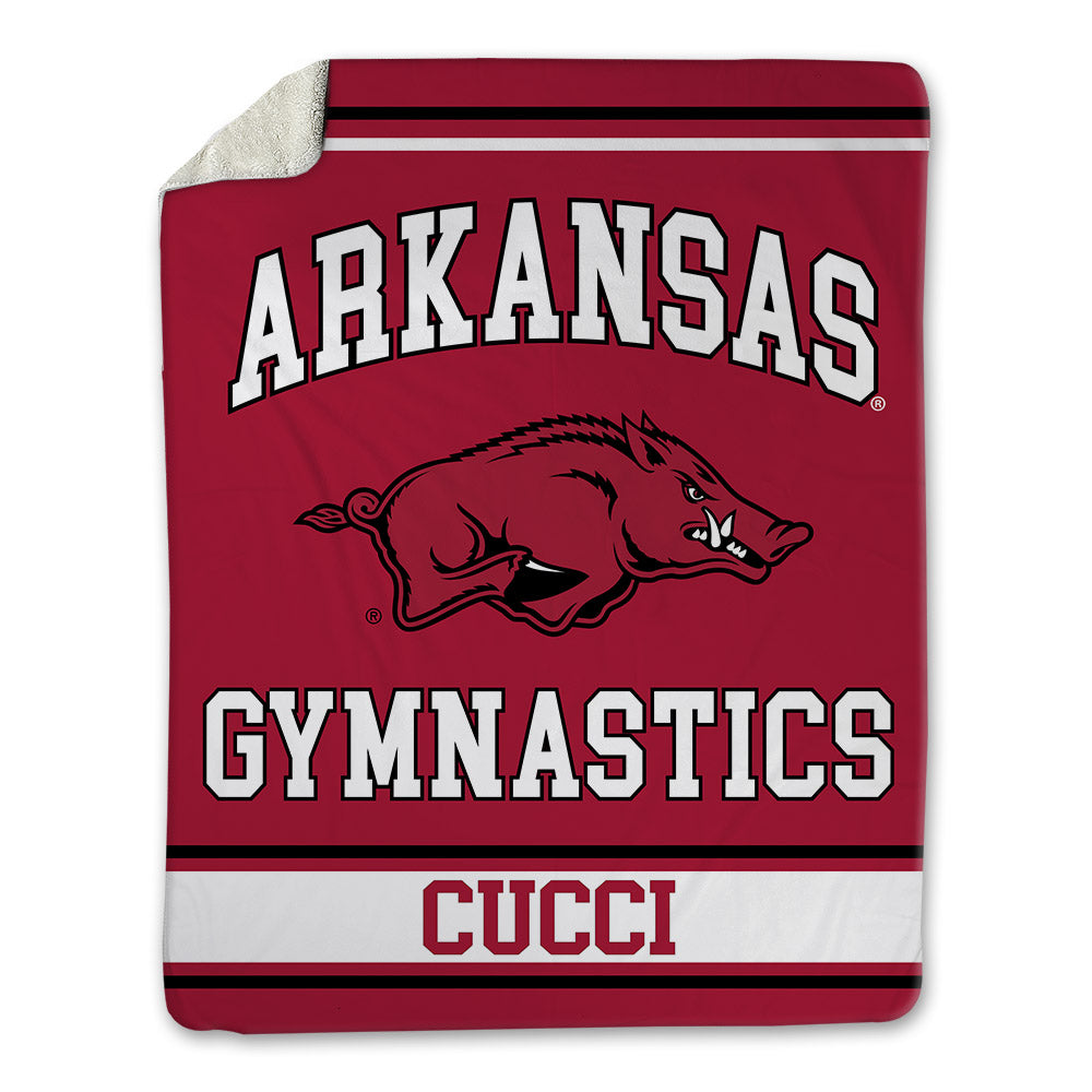 Arkansas - NCAA Women's Gymnastics : Allison Cucci - Blanket-0