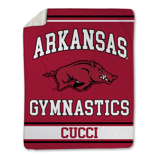 Arkansas - NCAA Women's Gymnastics : Allison Cucci - Blanket-0