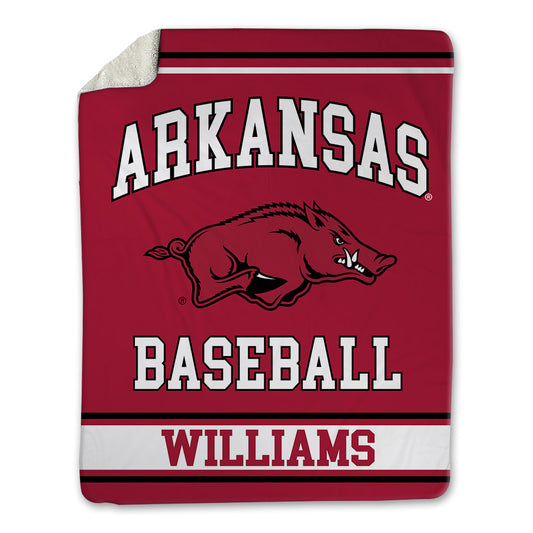 Arkansas - NCAA Baseball : Luke Williams - Blanket-0