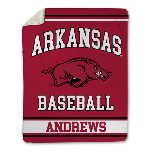Arkansas - NCAA Baseball : Tag Andrews - Blanket-0