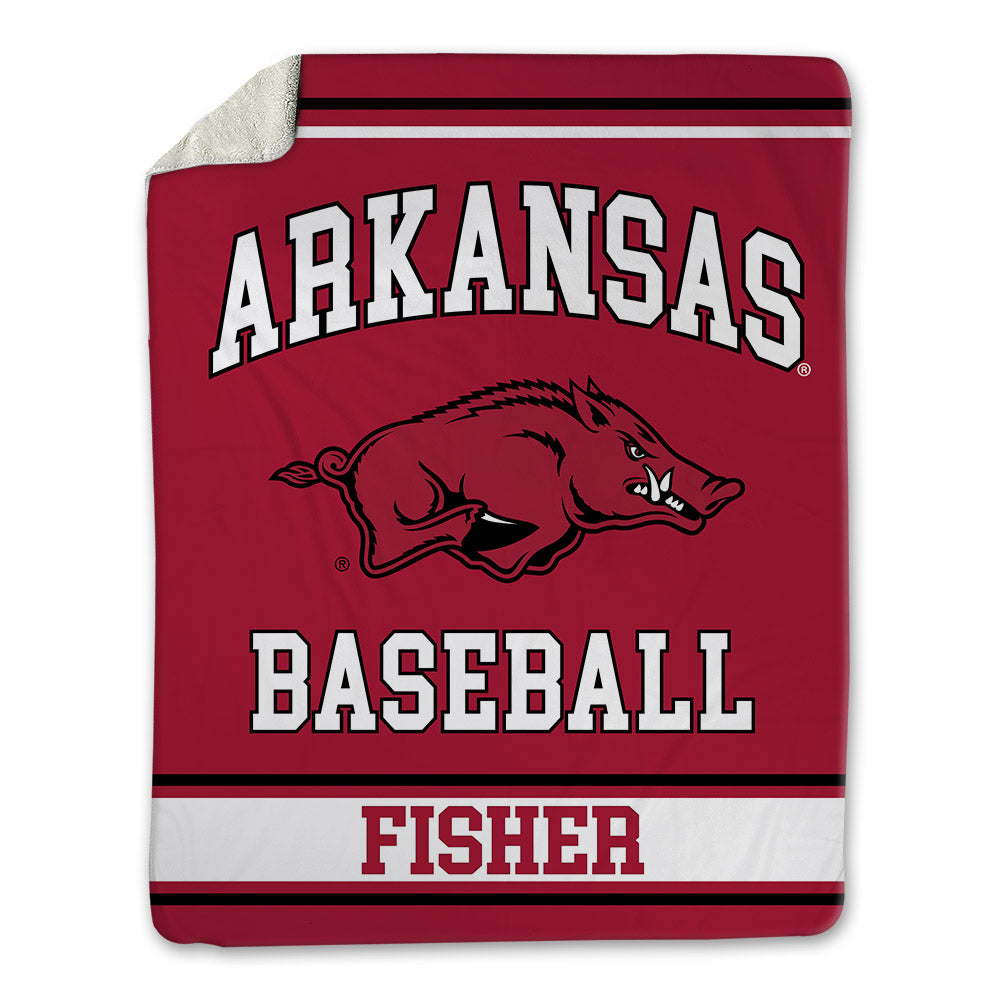 Arkansas - NCAA Baseball : Colin Fisher - Blanket-0