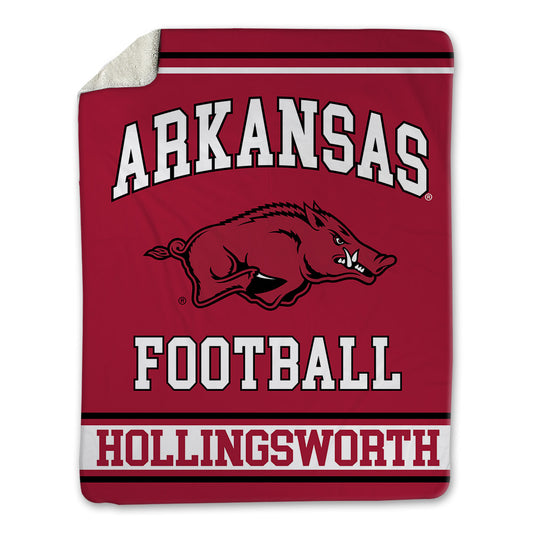 Arkansas - NCAA Football : JJ Hollingsworth - Blanket-0