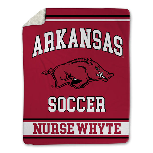 Arkansas - NCAA Women's Soccer : Aniyah Nurse Whyte - Blanket-0