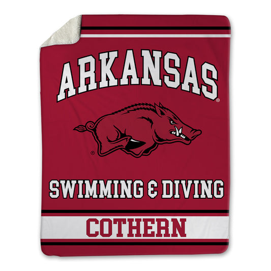 Arkansas - NCAA Women's Swimming & Diving : Isabella Cothern - Blanket-0