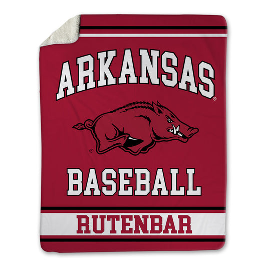 Arkansas - NCAA Baseball : Carter Rutenbar - Blanket-0
