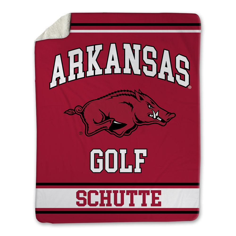 Arkansas - NCAA Women's Golf : Abbey Schutte - Blanket-0