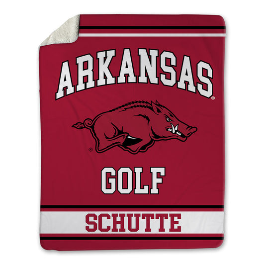 Arkansas - NCAA Women's Golf : Abbey Schutte - Blanket-0