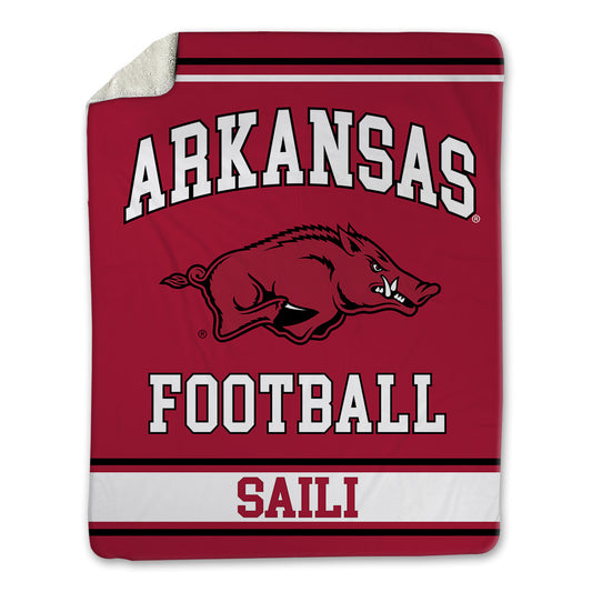 Arkansas - NCAA Football : Danny Saili - Blanket-0
