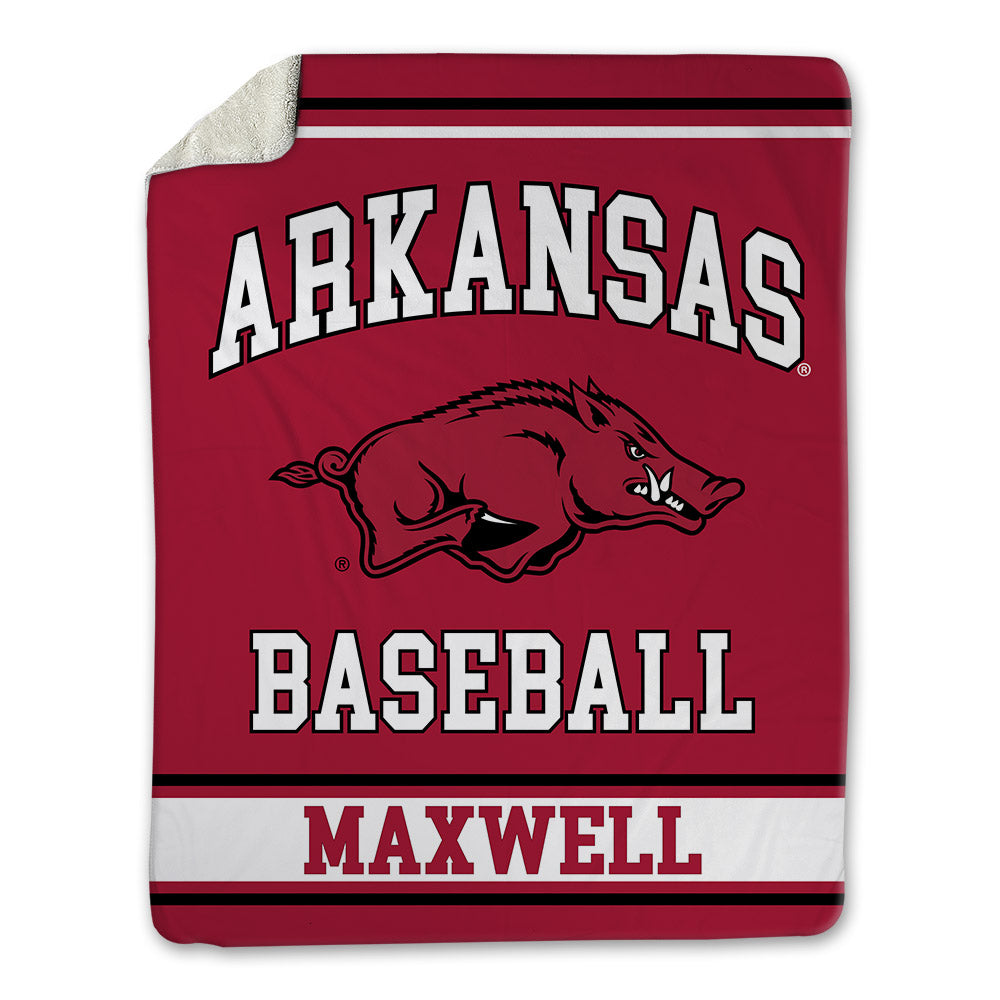 Arkansas - NCAA Baseball : Logan Maxwell - Blanket-0