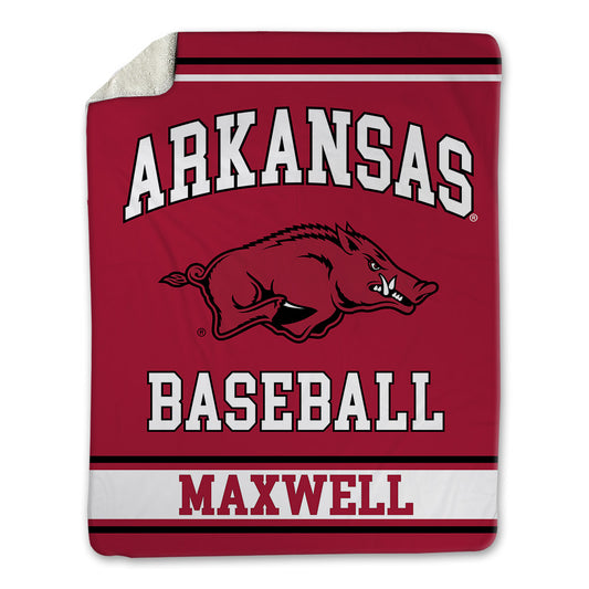 Arkansas - NCAA Baseball : Logan Maxwell - Blanket-0