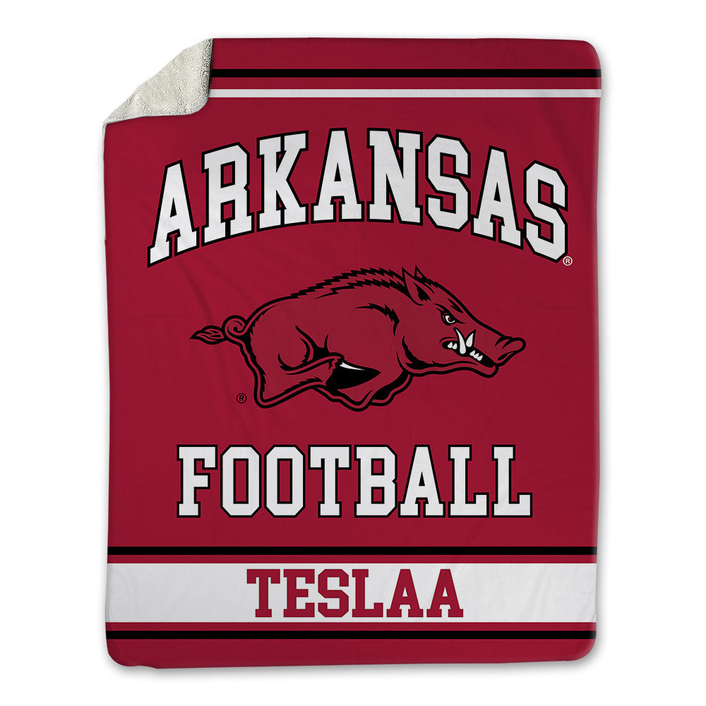 Arkansas - NCAA Football : Isaac TeSlaa - Blanket-0