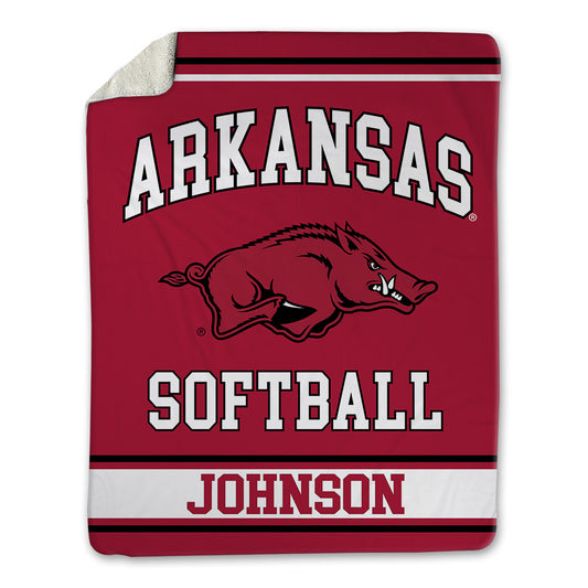 Arkansas - NCAA Softball : Reagan Johnson - Blanket-0