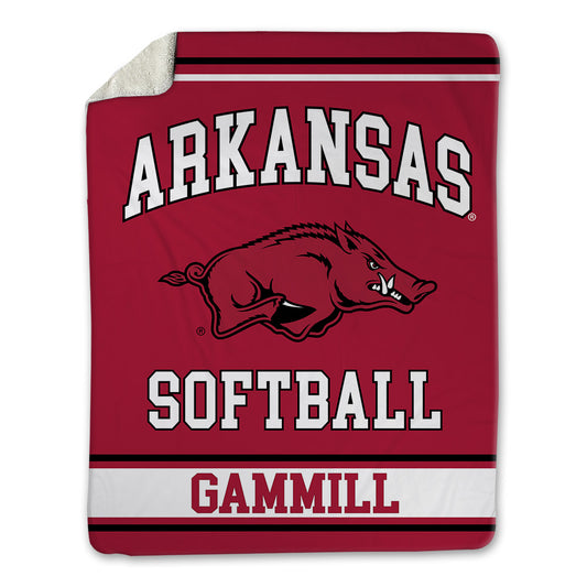 Arkansas - NCAA Softball : Hannah Gammill - Blanket-0