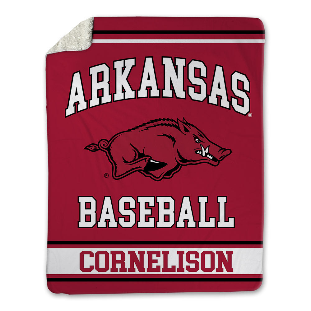 Arkansas - NCAA Baseball : Luke Cornelison - Blanket-0