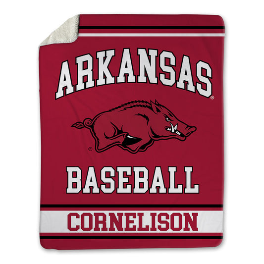 Arkansas - NCAA Baseball : Luke Cornelison - Blanket-0